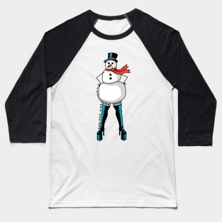 Frosty the Hoe-man Baseball T-Shirt